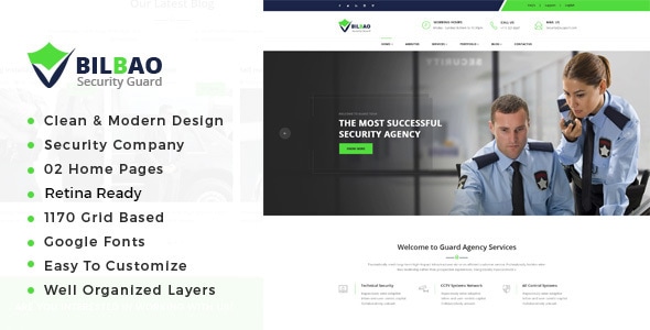 Bilbao - Security Services HTML Template Bilbao - Security Services HTML Template