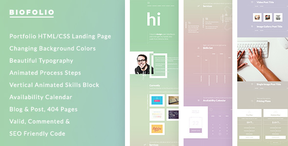 BioFolio - Resume & Portfolio HTML/CSS Template BioFolio - Resume & Portfolio HTML/CSS Template