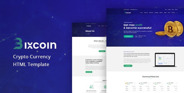 Bixcoin - All in one Cryptocurrency HTML Template Bixcoin - All in one Cryptocurrency HTML Template