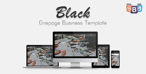 Black - Onepage Business Template Black - Onepage Business Template