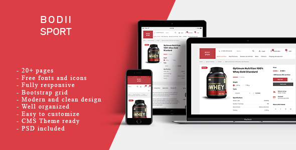 BodiiSport - E-commerce HTML Template BodiiSport - E-commerce HTML Template
