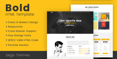 Bold - Modern Portfolio HTML Template