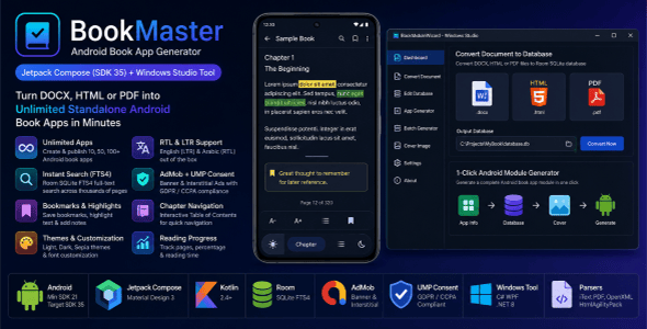 BookMaster - Android Book App Generator BookMaster - Android Book App Generator