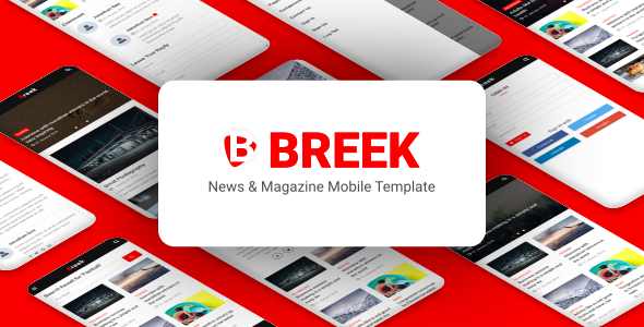 Breek - News & Magazine Mobile Template Breek - News & Magazine Mobile Template