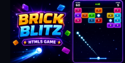Brick Blitz | HTML5 Block Breaker Shooter Game