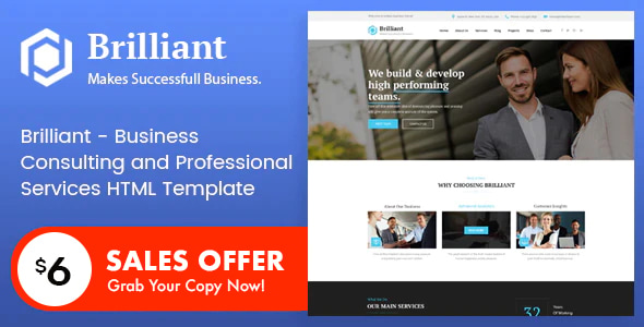 Brilliant - Business Consulting and Professional Services HTML Template Brilliant - Business Consulting and Professional Services HTML Template