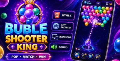 Bubble Shooter King - Endless HTML5 Bubble Shooter Game