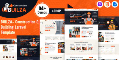 Builza - Construction & Building Laravel Template