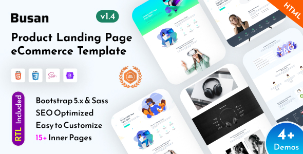 Busan - Single Product Landing Page eCommerce Bootstrap 5 Template Busan - Single Product Landing Page eCommerce Bootstrap 5 Template