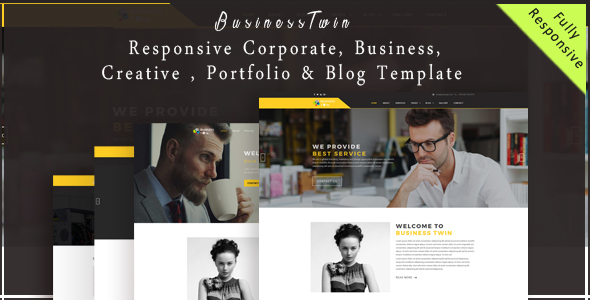 BusinessTwin - Responsive Corporate, Business, Creative , Portfolio & Blog Template BusinessTwin - Responsive Corporate, Business, Creative , Portfolio & Blog Template