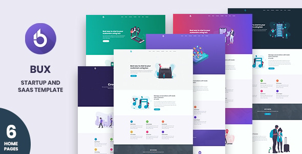 Bux - Startup and SaaS Template Bux - Startup and SaaS Template