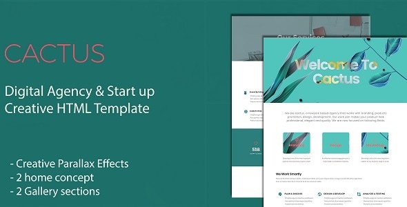 Cactus - Digital Agency & Start Up Creative HTML Template Cactus - Digital Agency & Start Up Creative HTML Template