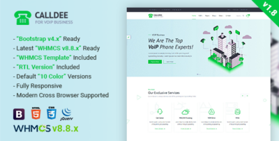 Calldee - Multipurpose VOIP Business Template