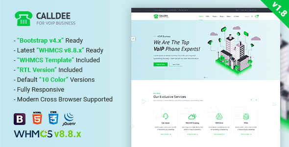 Calldee - Multipurpose VOIP Business Template Calldee - Multipurpose VOIP Business Template