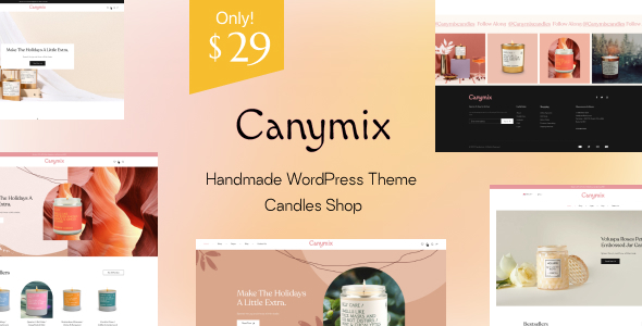 Canymix - Candle Handmade Shop WordPress WooCommerce Theme Canymix - Candle Handmade Shop WordPress WooCommerce Theme