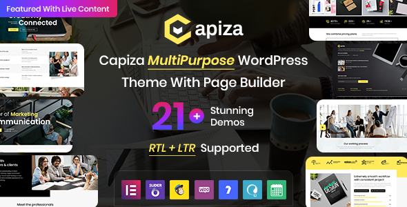 Capiza - Creative Business & Agency WordPress Theme Capiza - Creative Business & Agency WordPress Theme
