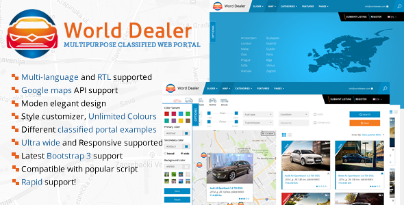 Car Dealer Classified Directory Template Car Dealer Classified Directory Template