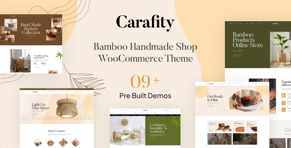 Carafity - Bamboo Handmade Shop WooCommerce Theme Carafity - Bamboo Handmade Shop WooCommerce Theme