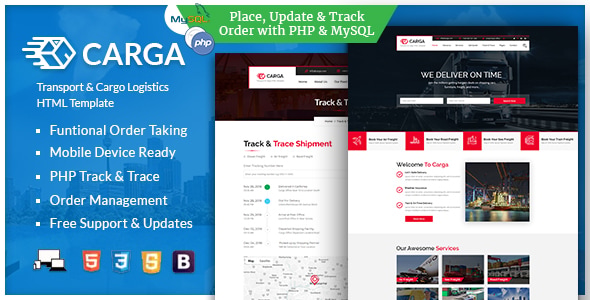 Carga - Transport & Cargo Responsive HTML Template Carga - Transport & Cargo Responsive HTML Template