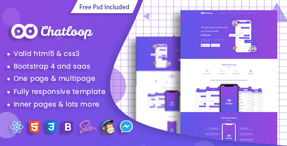 Chatloop - React App Landing Page Chatloop - React App Landing Page
