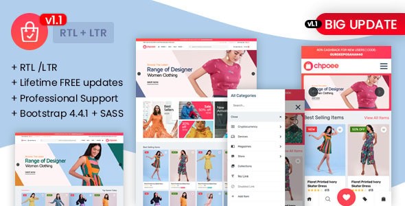 Chpoee - Bootstrap E-Commerce Template Chpoee - Bootstrap E-Commerce Template