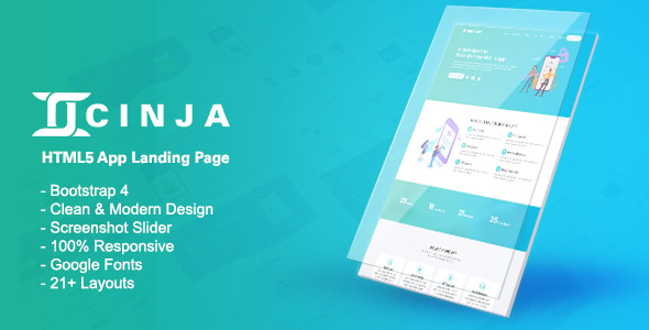 Cinja-HTML5 App Landing Template Cinja-HTML5 App Landing Template