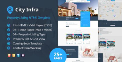 City Infra - Property Listing HTML Template