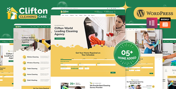 Clifton - Cleaning Service Agency WordPress Theme Clifton - Cleaning Service Agency WordPress Theme