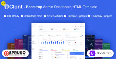 Clont - Bootstrap Admin Dashboard HTML Template
