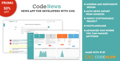 Code News - News Web App for Developers with CMS
