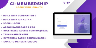 Codeigniter 4 Login with Ion Auth and User management System