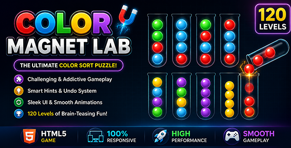 Color Magnet Lab | HTML5 Puzzle Game Color Magnet Lab | HTML5 Puzzle Game