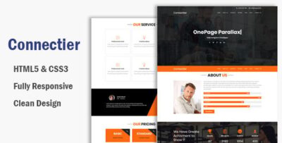 Connectier - One Page HTML Bootstrap 4 Template