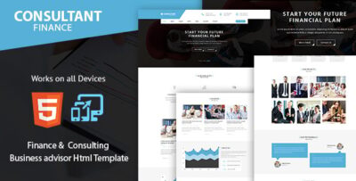 Consulting Finance and Accounts - Advisor Business Html Template