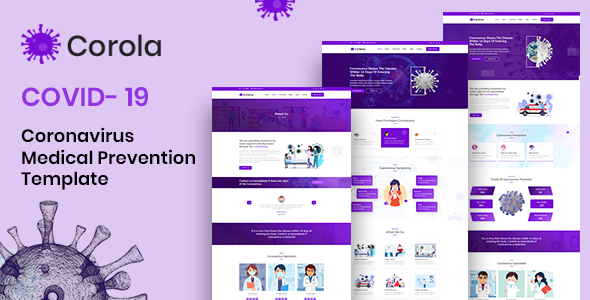 Corola - Coronavirus (COVID-19) Medical Prevention HTML Template Corola - Coronavirus (COVID-19) Medical Prevention HTML Template