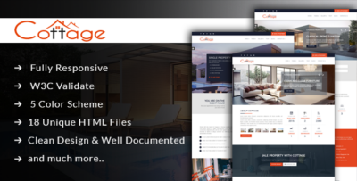 Cottage - Real Estate Single Property Template
