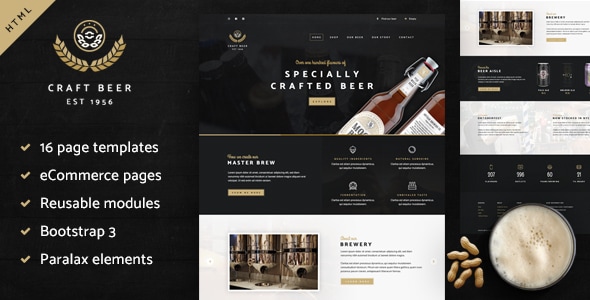 Craft Beer Nation HTML Template Craft Beer Nation HTML Template