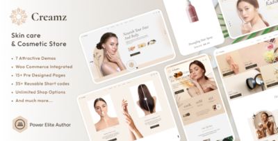 Creamz - Beauty Salon & Spa WooCommerce