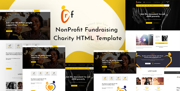 Crf - Crowdfunding Charity HTML Template Crf - Crowdfunding Charity HTML Template