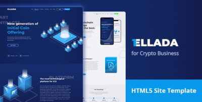 CryptoOne - Cryptocurrency ICO Landing Page HTML Template