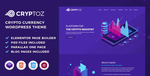 Cryptoz | ICO And Crypto WordPress Theme Cryptoz | ICO And Crypto WordPress Theme