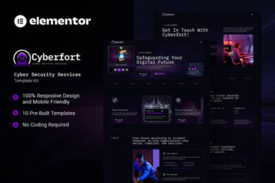 Cyberfort - Cyber Security Services Elementor Template Kit