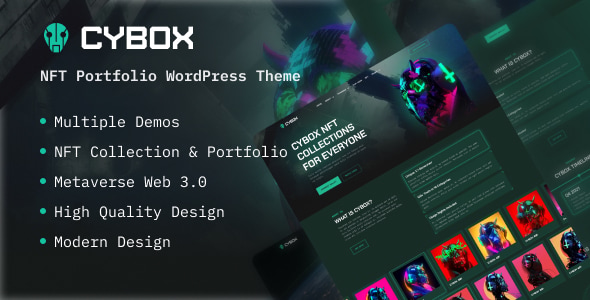 Cybox - NFT Portfolio-Affiliate WordPress Theme Cybox - NFT Portfolio-Affiliate WordPress Theme