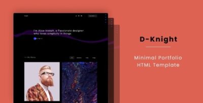 D-Knight - Minimal Portfolio HTML Template
