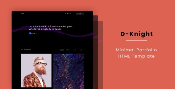 D-Knight - Minimal Portfolio HTML Template D-Knight - Minimal Portfolio HTML Template