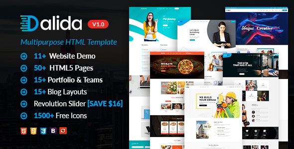 Dalida - Creative Multi-Purpose HTML Template Dalida - Creative Multi-Purpose HTML Template