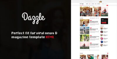 Dazzle - Viral Content / Magazine HTML Template
