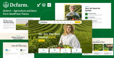 Dcfarm - Agriculture and Dairy Farm WordPress Theme