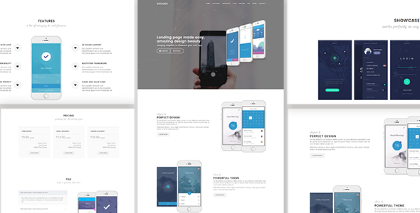 Decades - Responsive App Landing Template Decades - Responsive App Landing Template