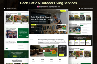 Deckora - Deck, Patio & Outdoor Living Elementor Template Kit